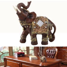 Resin Elephant Wealth Figurine Gift