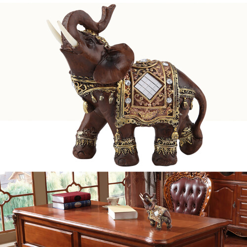 Resin Elephant Wealth Figurine Gift