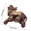 Wood Grain Elephant Wealth Statue 6