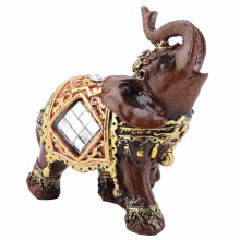 Wood Grain Feng Shui Elephant Statue