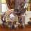 Wealth Elephant Figurine Wood Grain Style 18