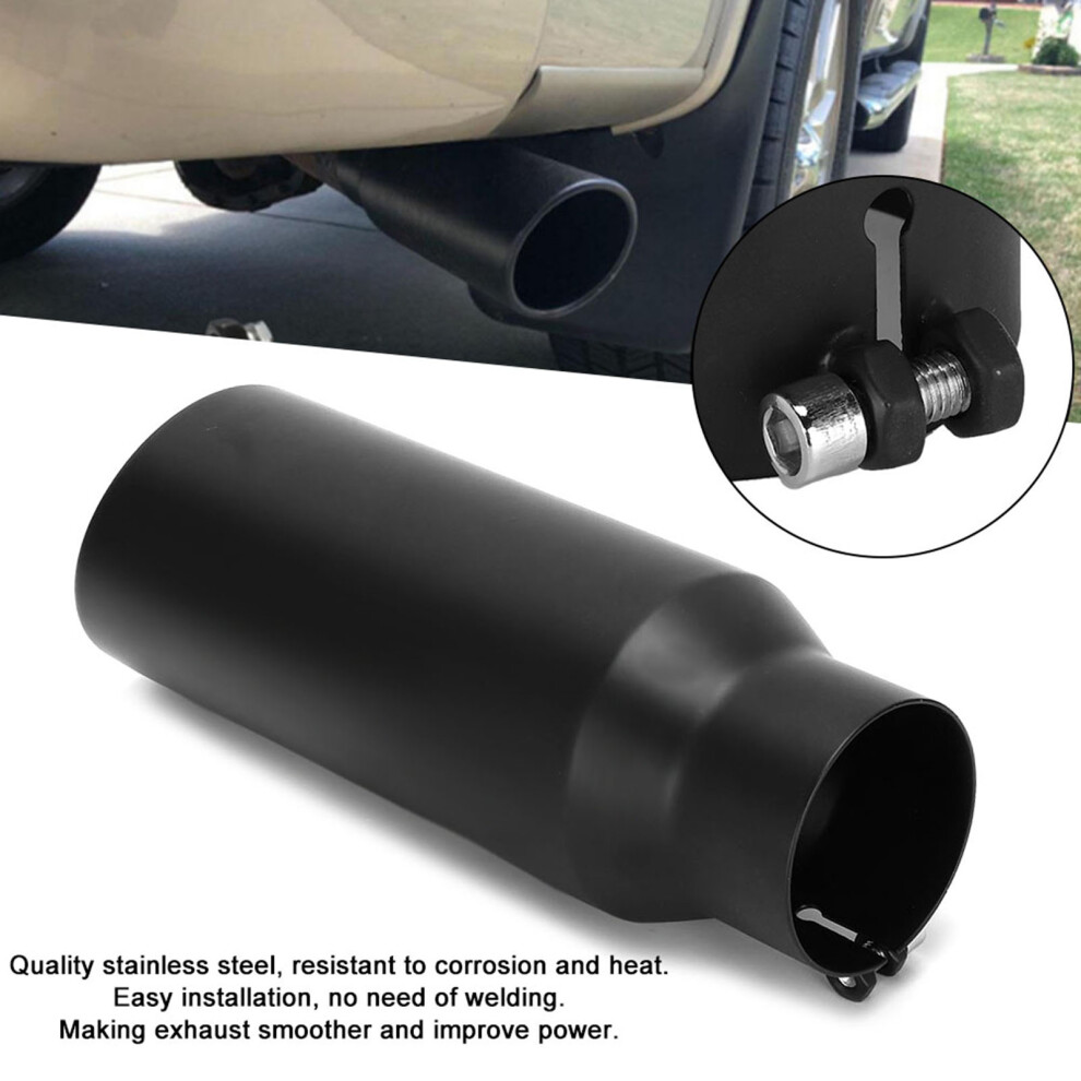 Stainless Steel Car Exhaust Pipe 80Mm Inlet 102Mm Outlet Black 8261392515790