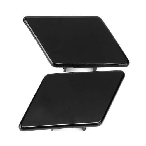 Pair of Black Headlight Washer Cap Covers for E90 E91 2005-2009 1