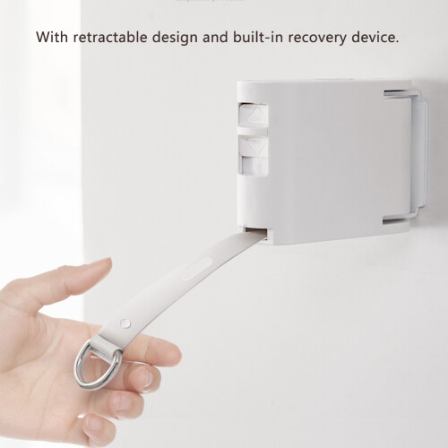 White Retractable Wall Clothesline, 4m, 20kg Max Load 2