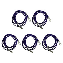 Gants en Polyester haute résistance, 5 pièces, corde-Bleu marine
