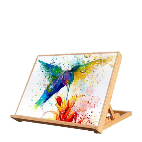 Pliable Art Stand Produced From Permanent Beechwood With-A