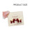 Trendy Horse Earrings with Flocking Finish Statement-Red 3