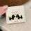 Trendy Horse Earrings with Flocking Finish Statement-Red 5