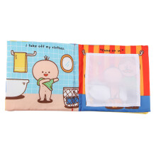 Infant Educational Bath Cloth Book – Soft, Reusable, Cognitive & Language Development