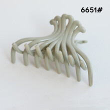 (Tea Grey) Strong Hair Claw Clips for Women - Non Slip Large Clip
