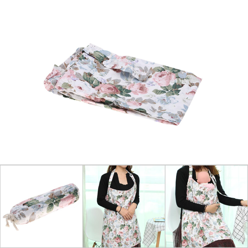 Baby Nursing Cover Cotton Breastfeeding Shawl Infant Feeding Blanket Flower