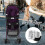 Adjustable Stroller Armrest Handlebar Black 16