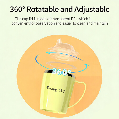 Spill Resistant 350ML Capacity Liquid Cup With Flexible Straw 2