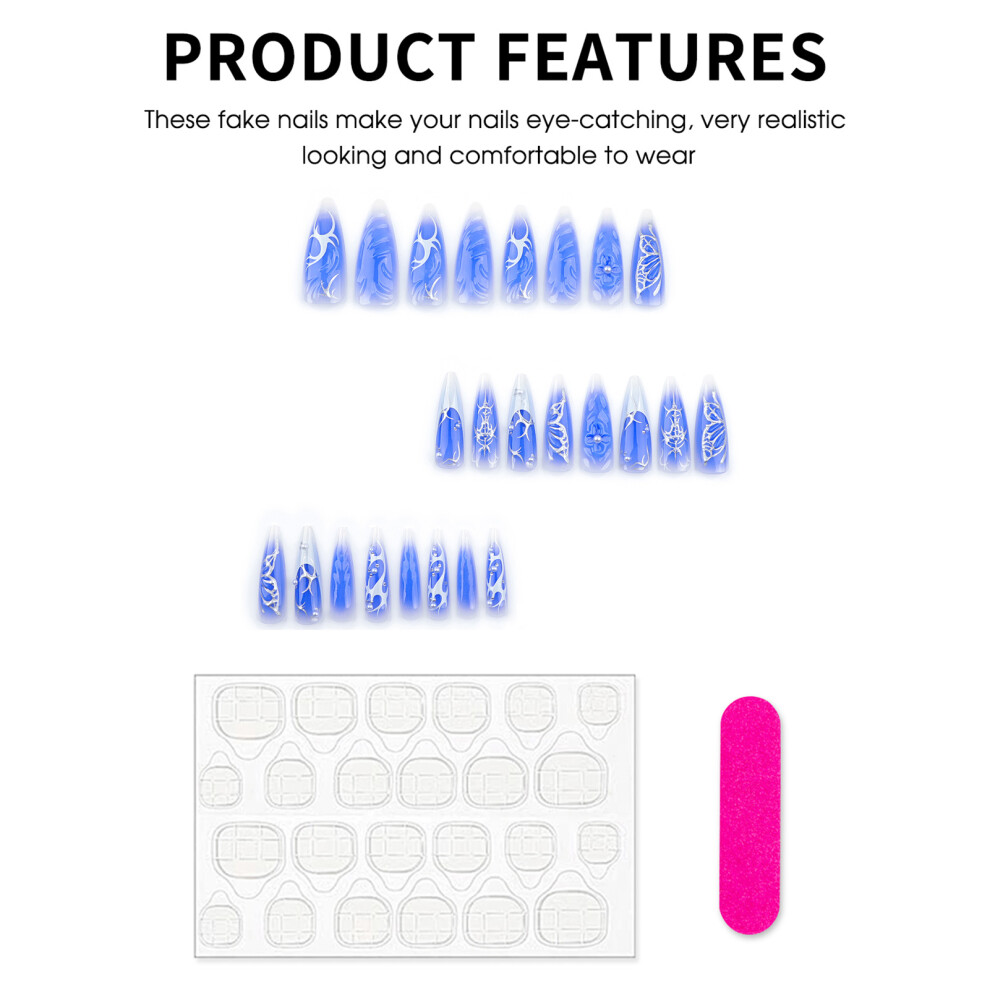 Dcph-Clothing Flexible Fake Nails For Daily & Party Wear