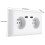 Multi-Functional Wall Power Outlet Socket with Dual USB 16A White 1