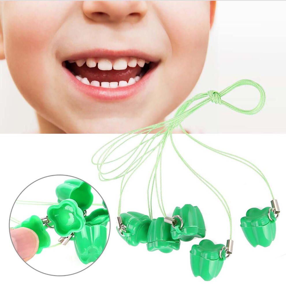 5 Colourful Plastic Tooth Saver Boxes