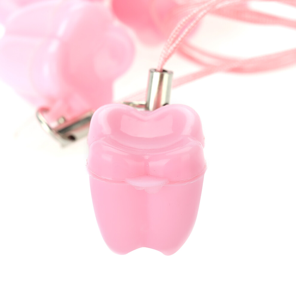 5 Plastic Tooth Saver Necklace Containers