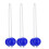 Ladder Toss Bolas 3 Pairs Blue Set 1