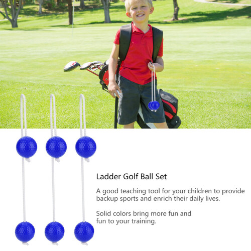 3 Pairs Ladder Golf Bolas Blue TPR