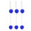 Ladder Golf 3 Pair Bolas Set Blue 1