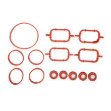 14Pcs Orange Intake Manifold Gasket Set for M57 M47 6-Cylinder Diesel