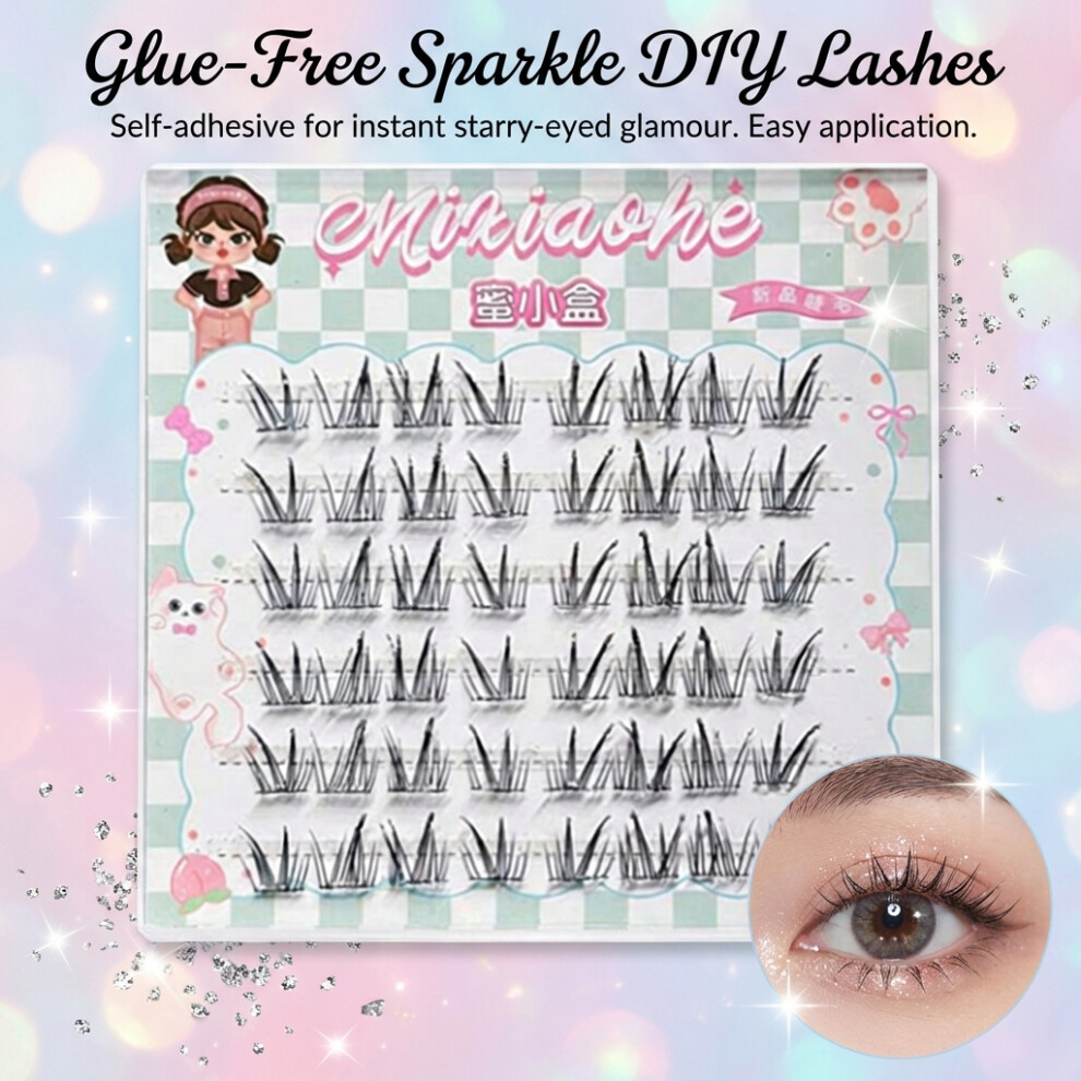 Dcph-Clothing Rhinestone False Lashes For Party & Wedding