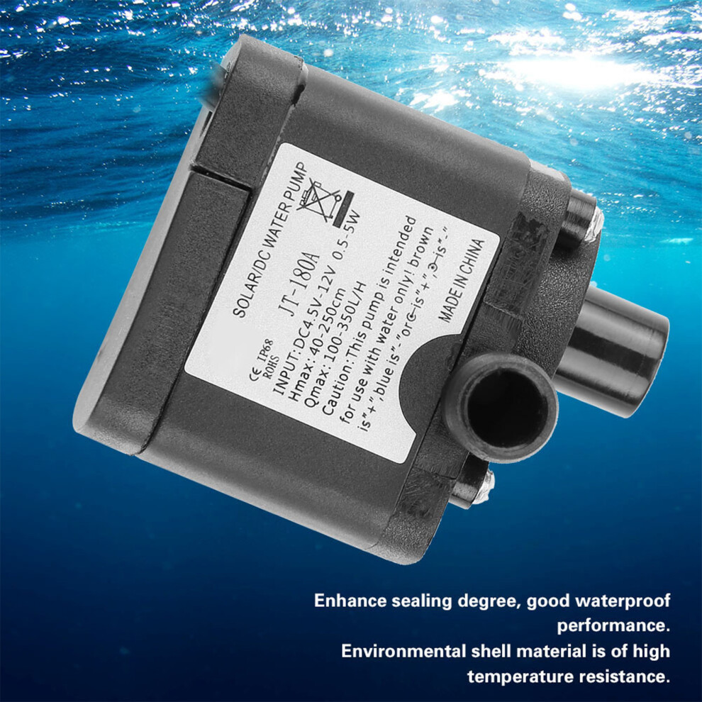 Mini Dc Brushless Water Pump 12V 350L/H 2.5M For Cooling & More 4611392520210