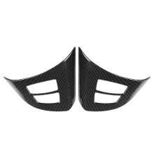 2pcs Carbon Fiber Style Steering Wheel Button Cover for BMW X5 E70 2008-2013