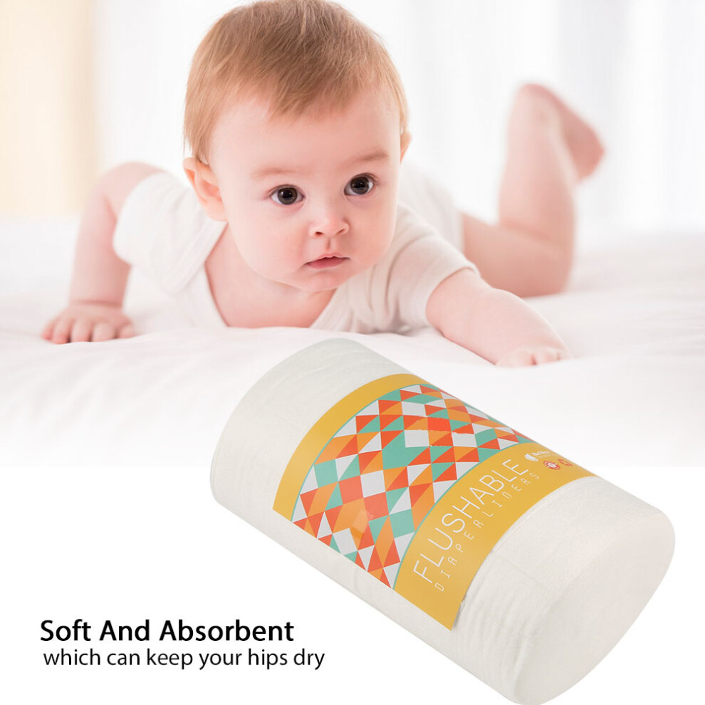 100pcs Baby Diaper Liners Roll Biodegradable & Flushable for Cloth Nappies