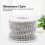 Crystal Rhinestone Chain 5yard Roll Silver DIY Craft Close Cup Accessory 1