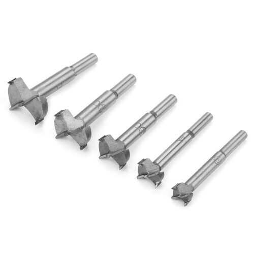 Premium Steel Flat Bits 5pcs 15-35mm High Strength for Carpentry Projects 1