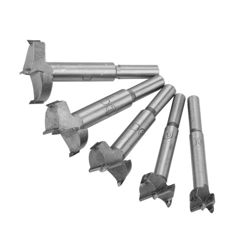Premium Steel Flat Bits 5pcs 15-35mm High Strength for Carpentry Projects