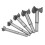 Premium Steel Flat Bits 5pcs 15-35mm High Strength for Carpentry Projects 10
