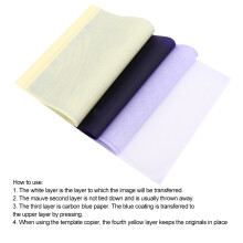 25pcs Tattoo Transfer Paper Set 4-Layers for Precision Stencil Application