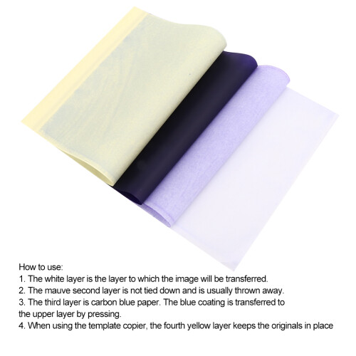 25pcs Tattoo Transfer Paper Set 4-Layers for Precision Stencil Application