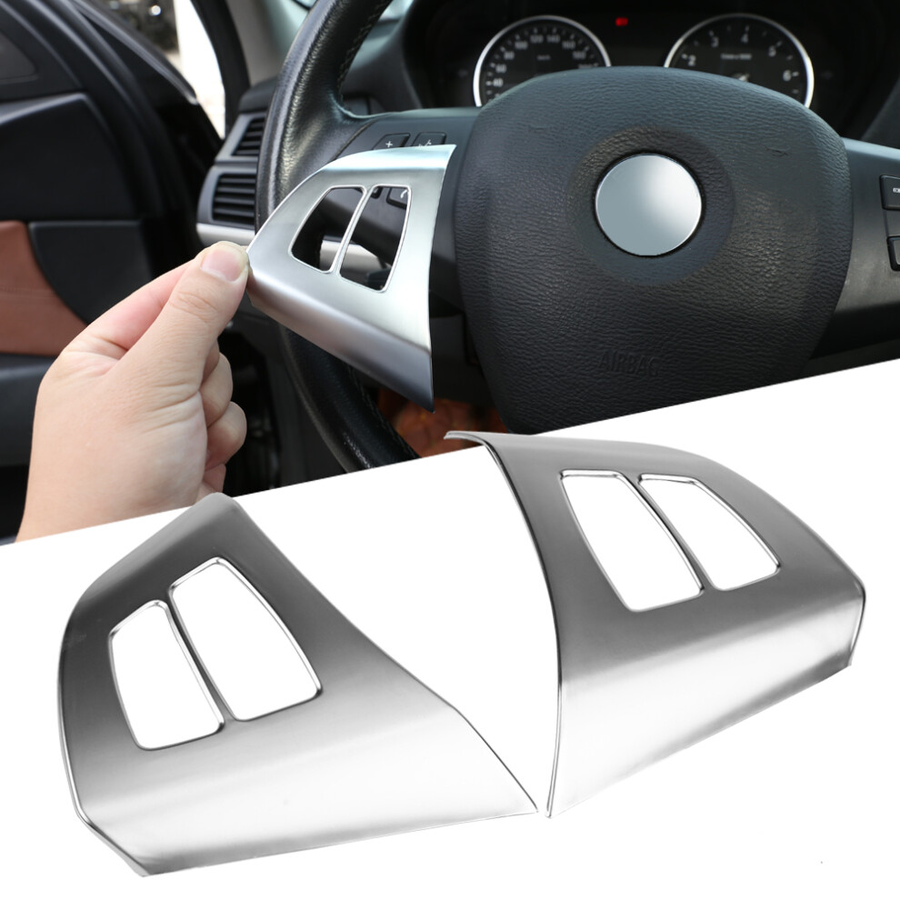 Bmw X5 E70 Chrome Steering Wheel Decor Trim 7293282576568