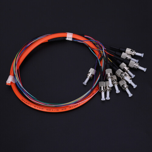 Fiber Pigtail 12 Cores Multimode St UPC MM-0.9 for Communication Projects