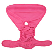 Dog Female Puppy Sanitary Diapers for Small Dogs Polyester Underwear Pink S