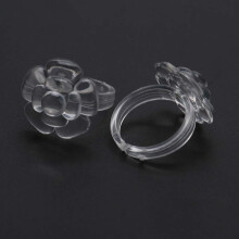 50Pcs Nail Chart Ring Set Flower Butterfly Manicure Gel Color Display Tool 03#