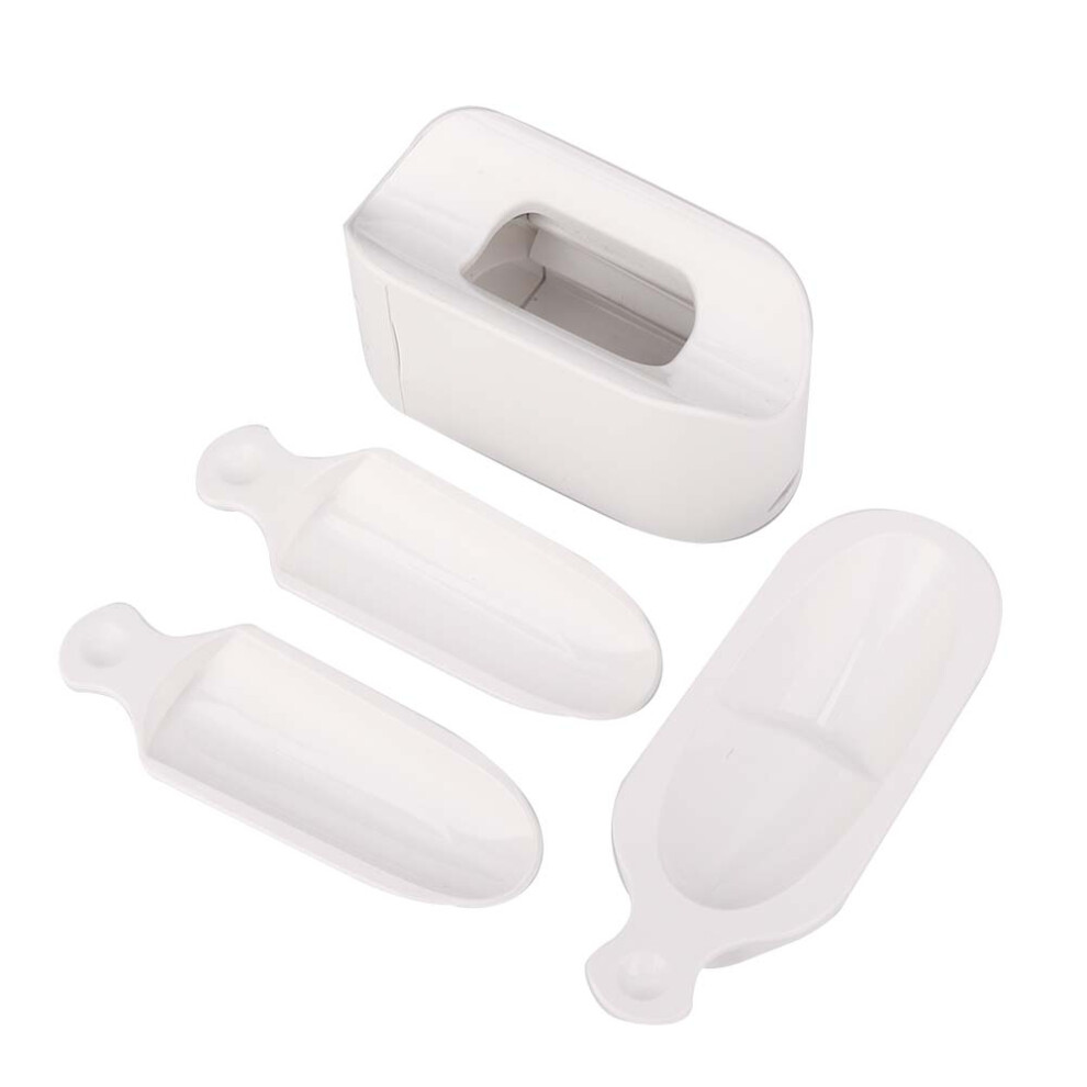 White Abs Dip Powder Case For French Manicure & Nail Salon