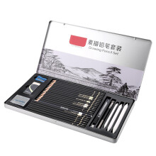 29pcs Drawing Sketch Set Charcoal Pencils Eraser Art Kit for Artists