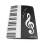 Black A4 Music Sheet Folder Waterproof PVC for Stage & Performance 2
