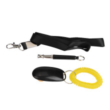 UltraSound Dog Whistle 3 Pack with Clicker & Lanyard for Dog Obedience Training