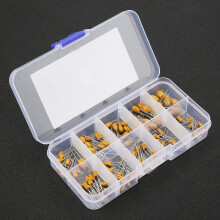 Wide Range Tantalum Capacitor Kit 16V 1uF-100uF 10 Values 100 Pcs with Box