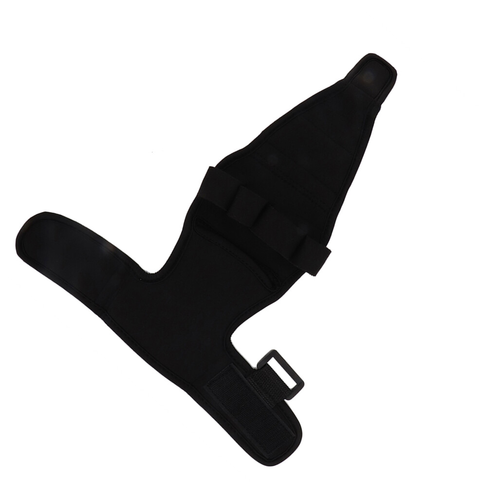Auxiliary Fixed Hand Gloves Rehabilitation Support Straps, Black