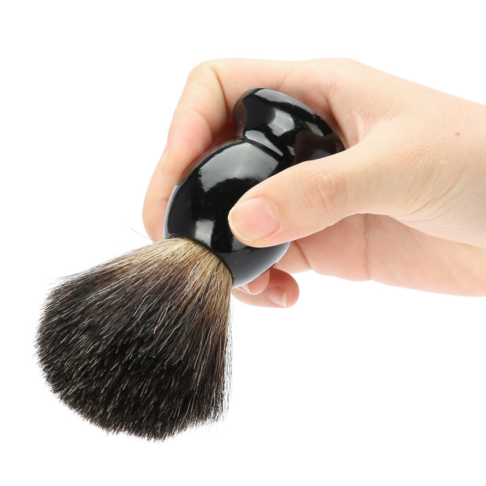 Men's Beard Brush Portable Wood Handle Shaving Brush for Barber & Salon Compact