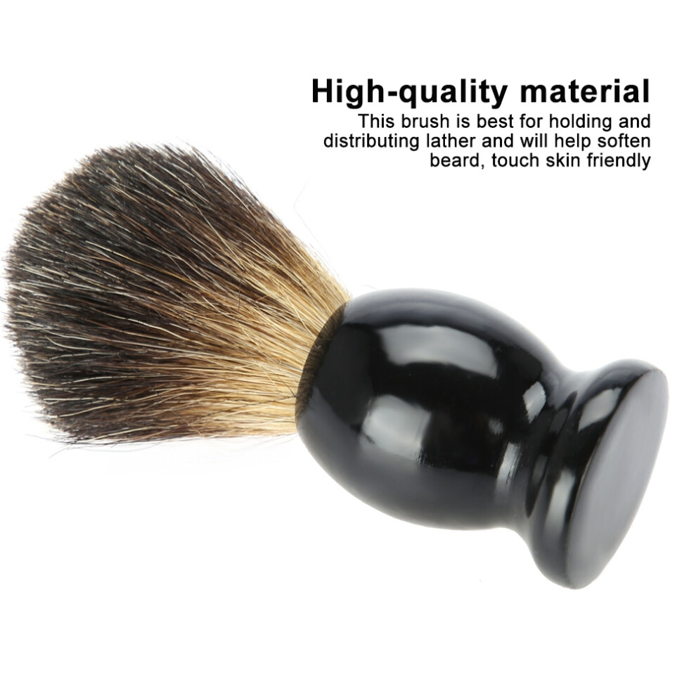 Men's Portable Shaving Brush with Wood Grip