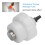 Shockwave Therapy Massage Probe 15mm Concave ABS Replacement Accessory 1
