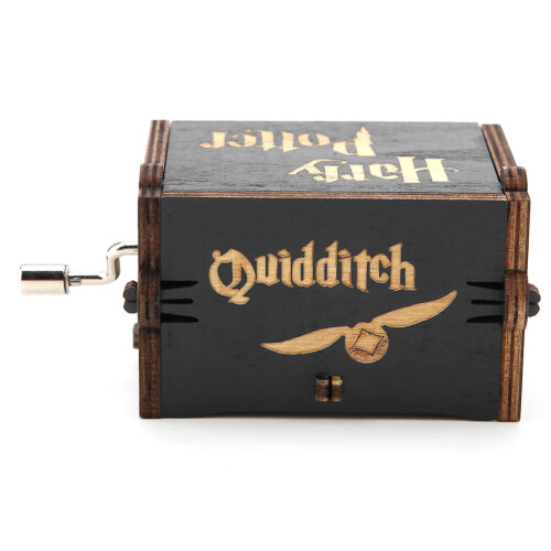 Wooden Mechanical Music Box Decor 2