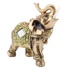 Green Elephant Wealth Figurine Decor